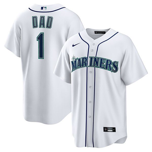 

Мужская белая реплика футболки Seattle Mariners #1 Dad Nike