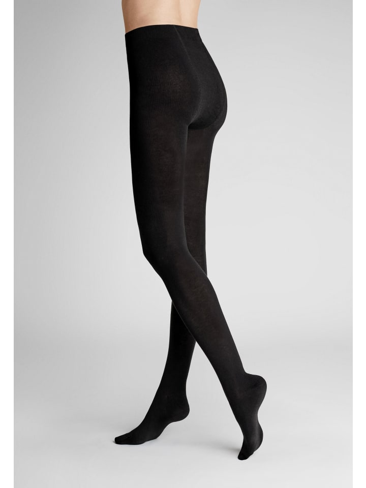 

Hudson Вязаные колготки Montana Relax Comfort Size, теплые, черные