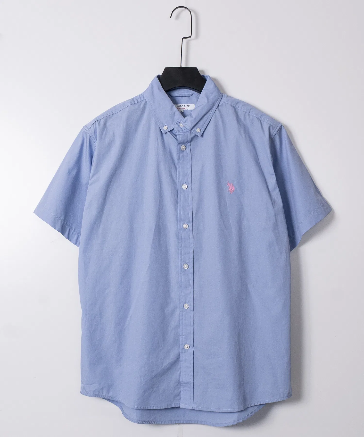 Мужская и женская рубашка U.S. POLO ASSN. с коротким рукавом и логотипом