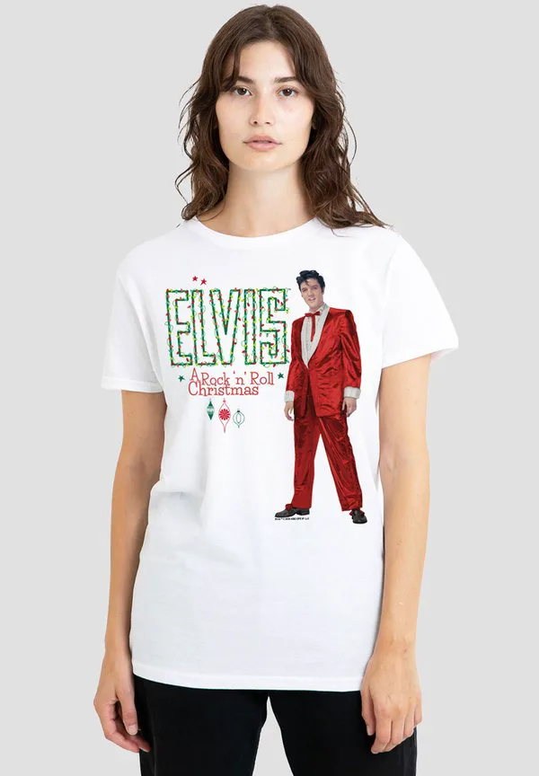 

Футболка с принтом «рождественские огни элвиса» Cotton Soul, White, Белый, Футболка с принтом «рождественские огни элвиса» Cotton Soul, White