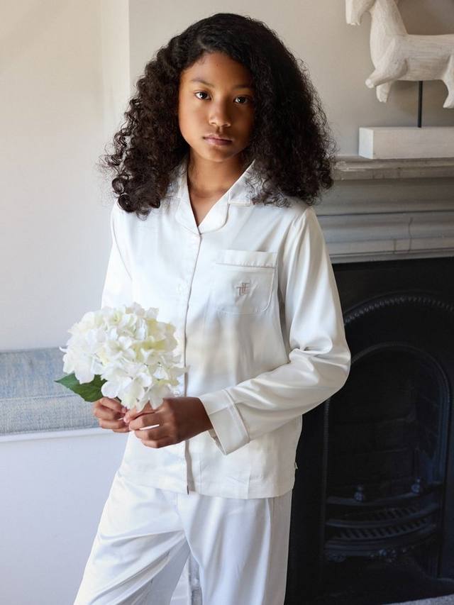 

Детский пижамный комплект из сатина The Little Tailor, Cream