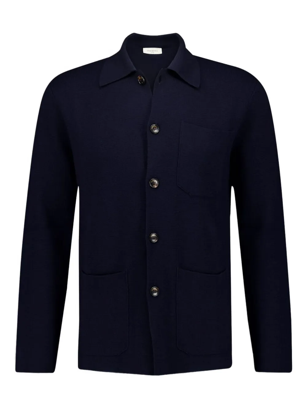 

Шерстяной пиджак на пуговицах Piacenza Cashmere, синий