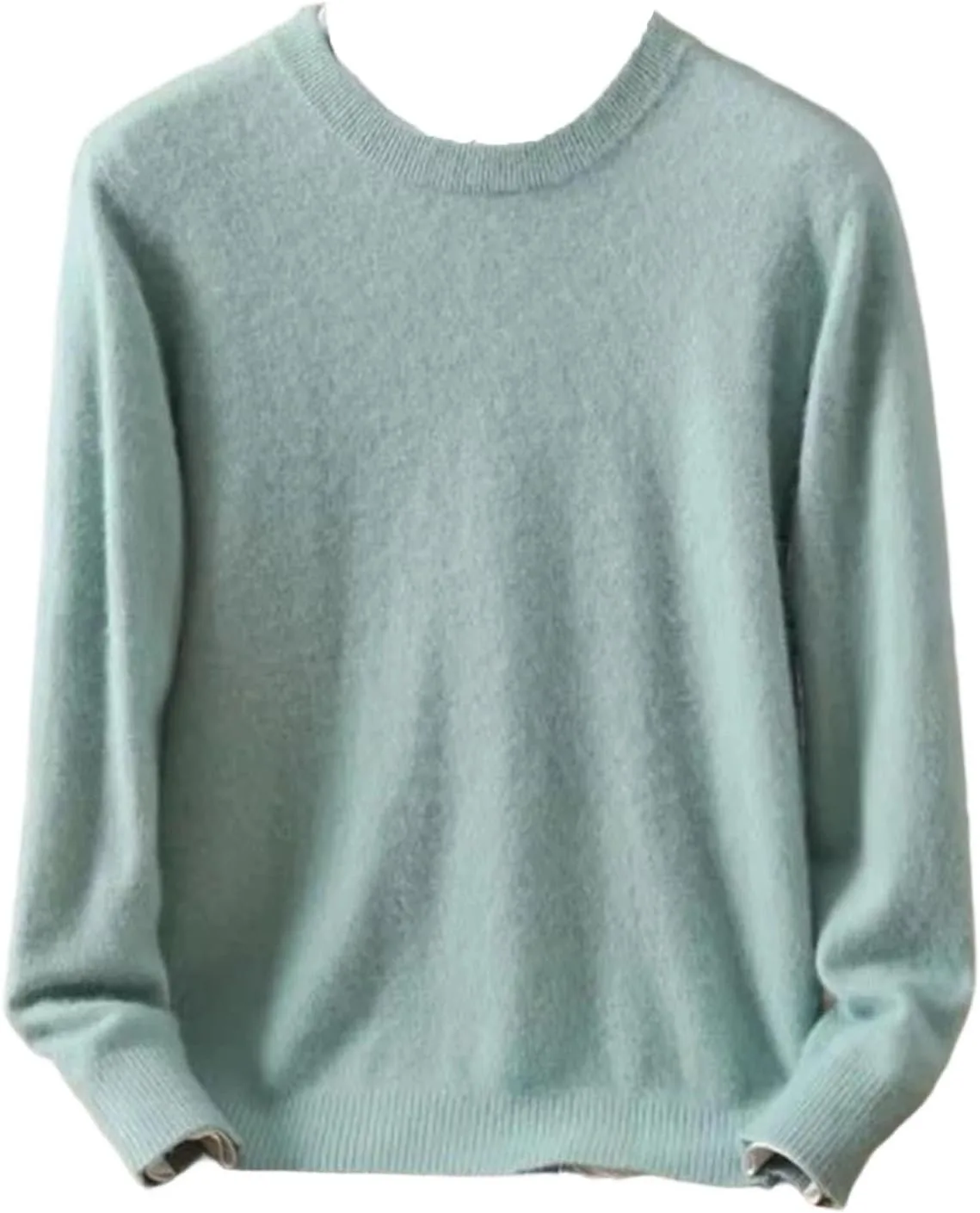 

Мужской свитер из шерстяной смеси с круглым вырезом, Large, мягкий и теплый