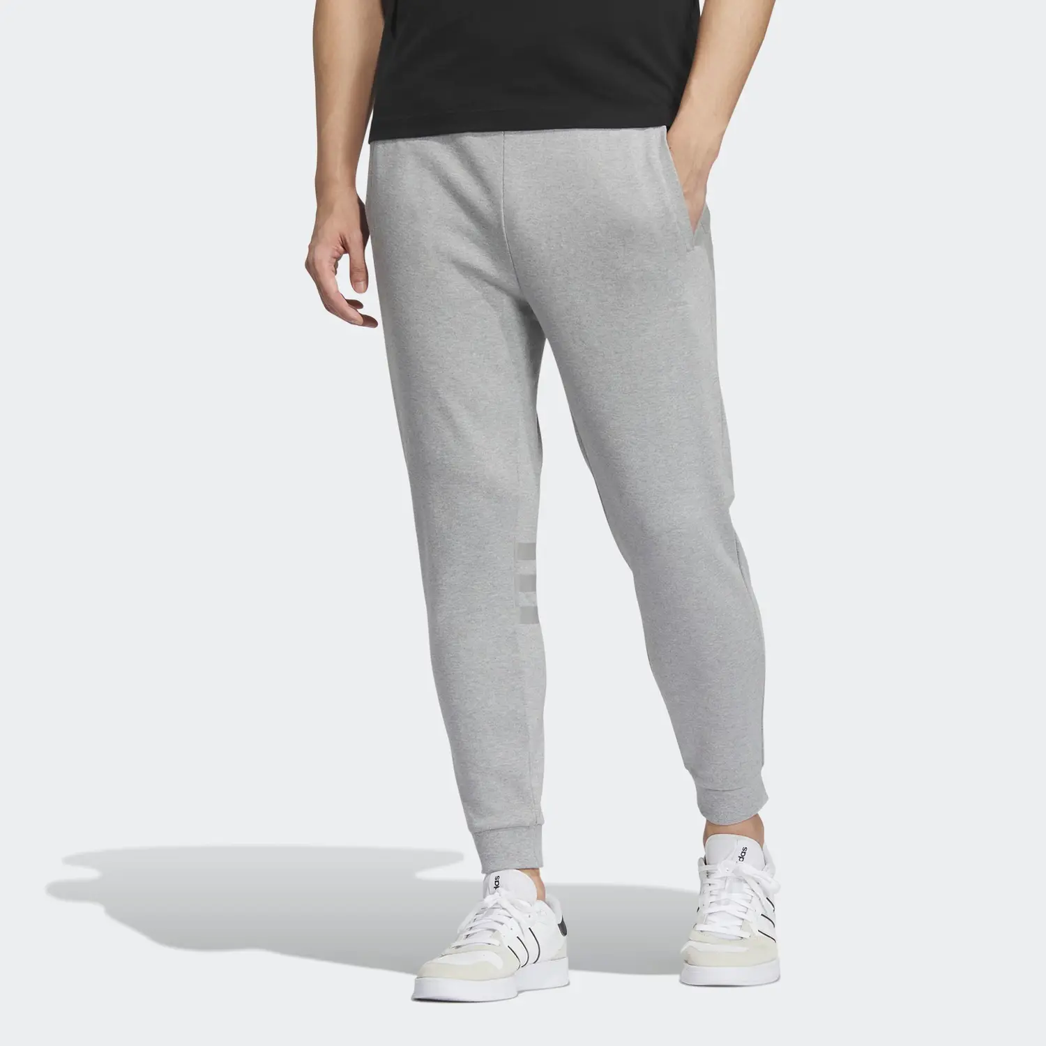 Спортивные брюки мужские Heather Gray Adidas Neo — фото 4