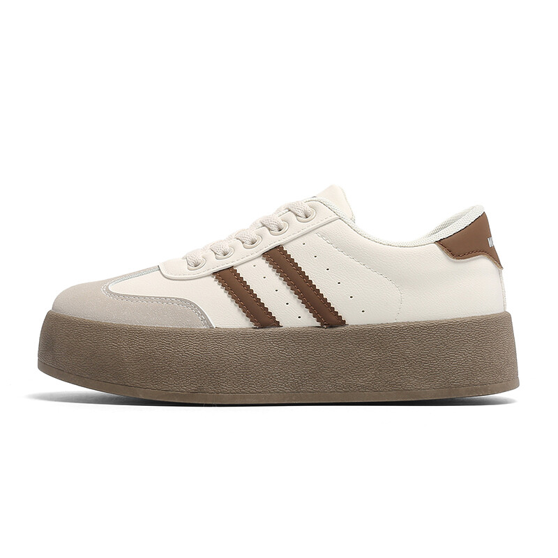 

Кроссовки WARRIOR Skateboarding Shoes Women's Low-top Beige/Brown, коричневый