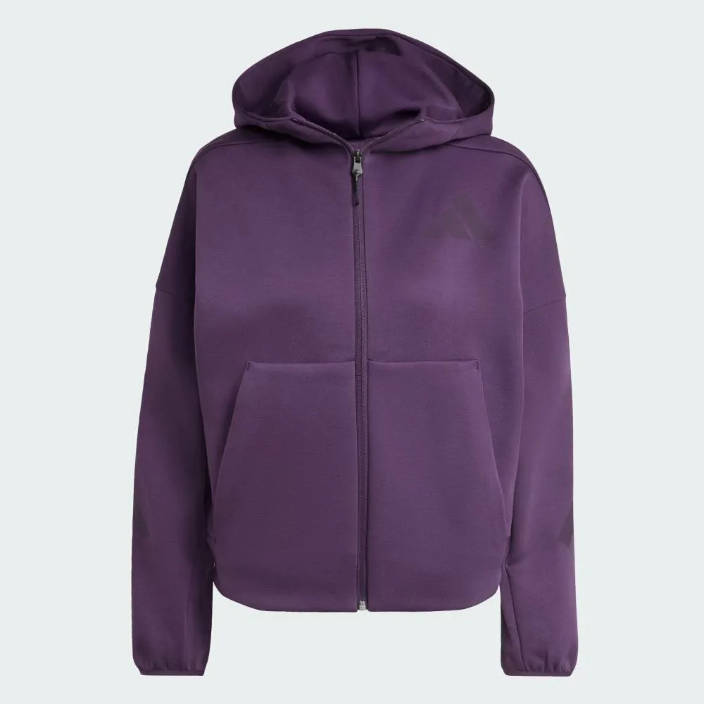 Толстовка ZNE на молнии Adidas, purple — фото 4