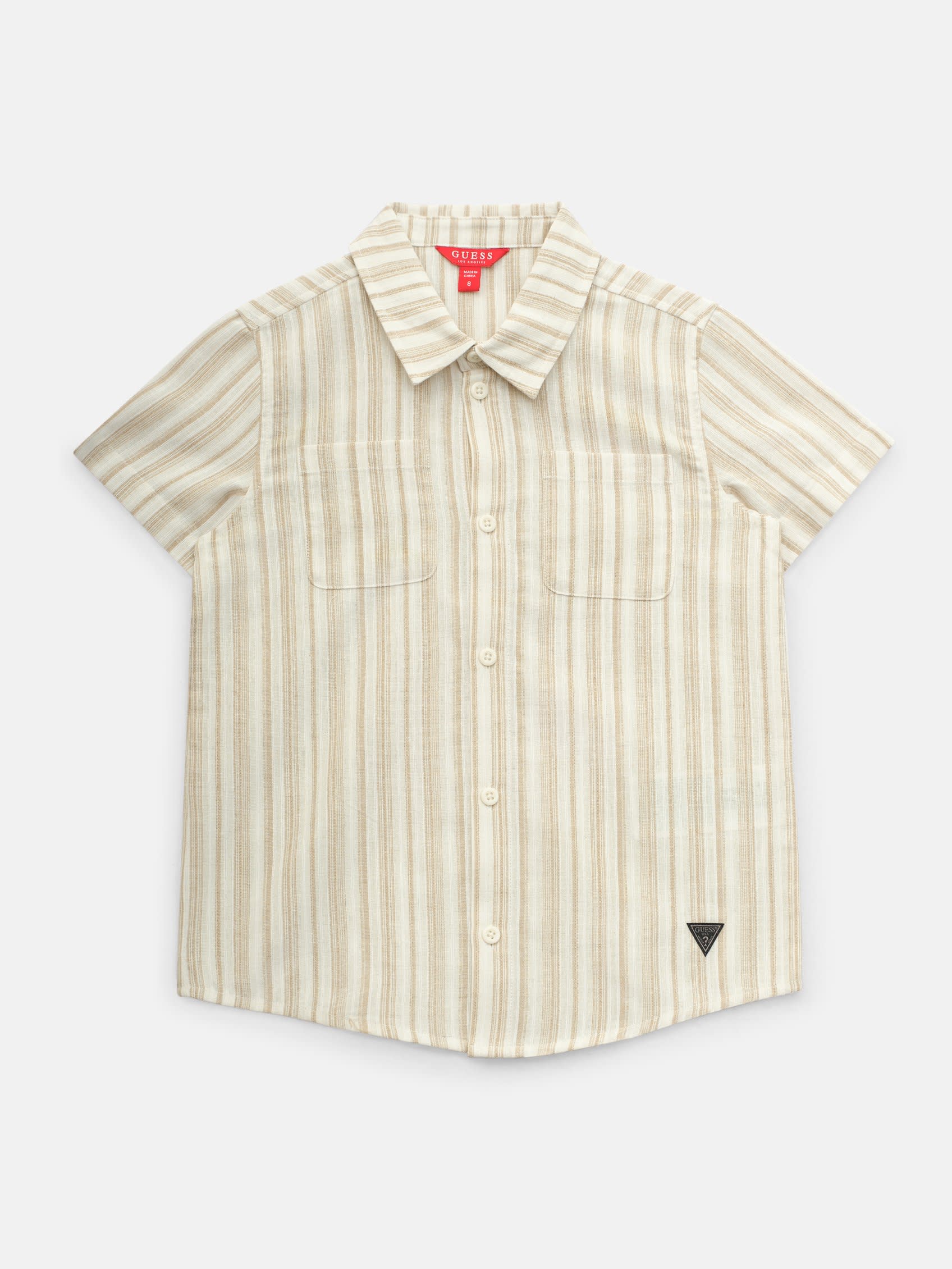 

Топ в крупную полоску (7-16) Guess Factory, цвет beige and white stripes