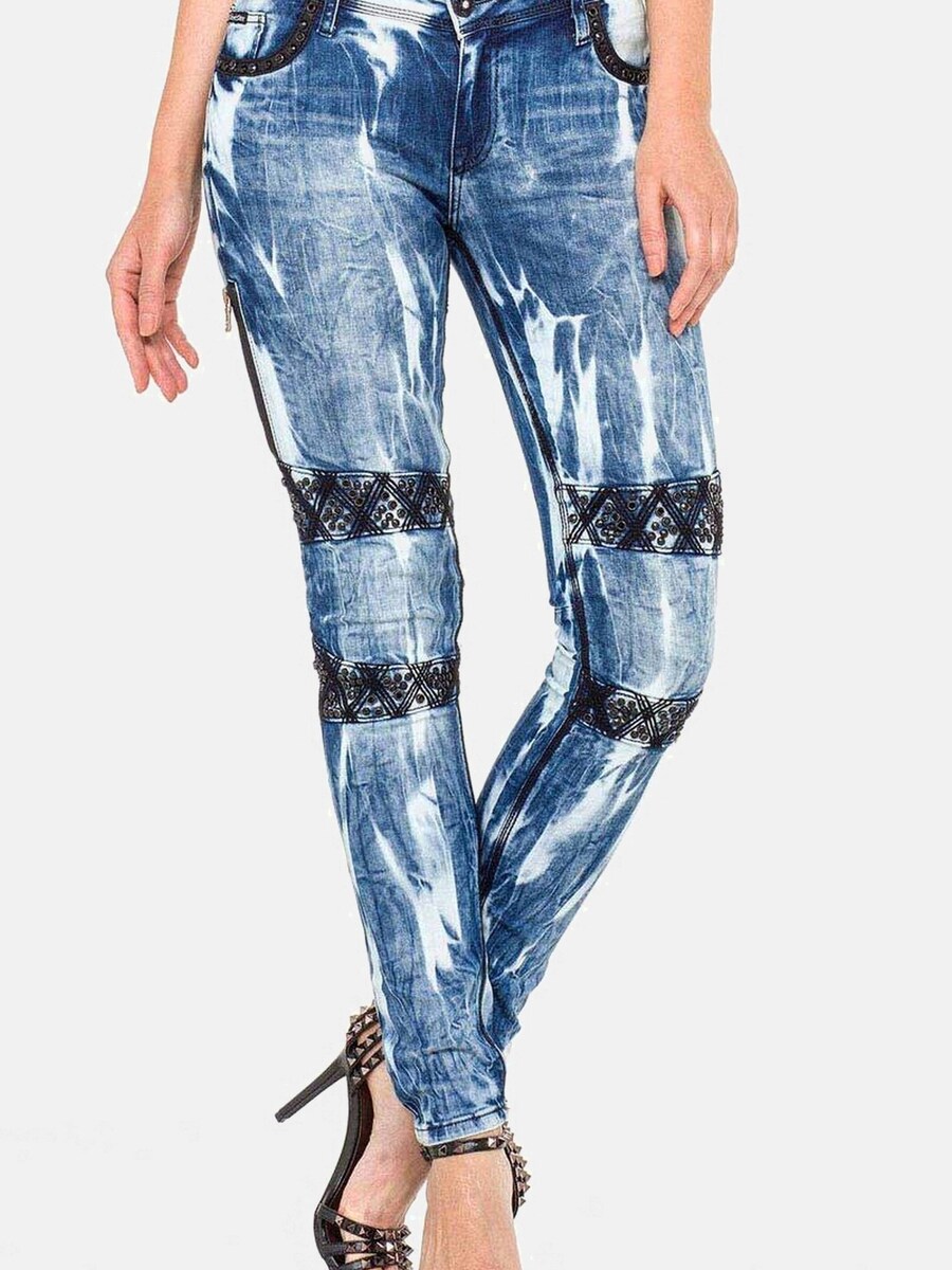 

Узкие джинсы CIPO & BAXX, цвет Blue denim/Light blue