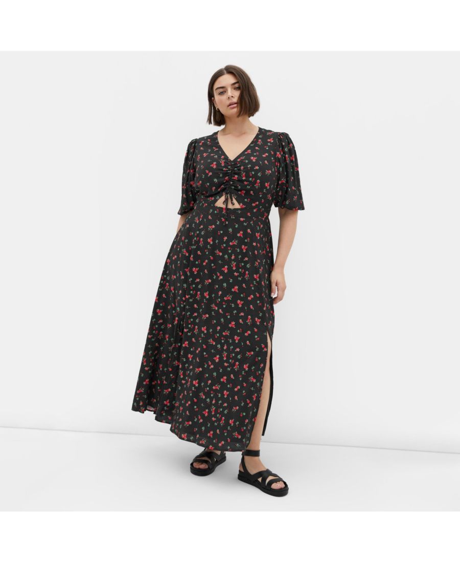 

Платье-макси Jolene с принтом больших размеров CITY CHIC, Ditsy daydream