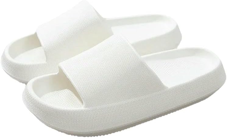 

Женские домашние тапочки с 4 см толстой подошвой, противоскользящие, для пары Dmmwcx, слоновая кость