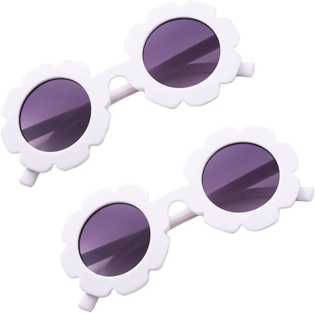 

Солнцезащитные очки с защитой от УФ-излучения и дизайном в виде подсолнухов. Модная белая оправа с фиолетовыми линзами для активного отдыха на природе NIYANGLE, Black