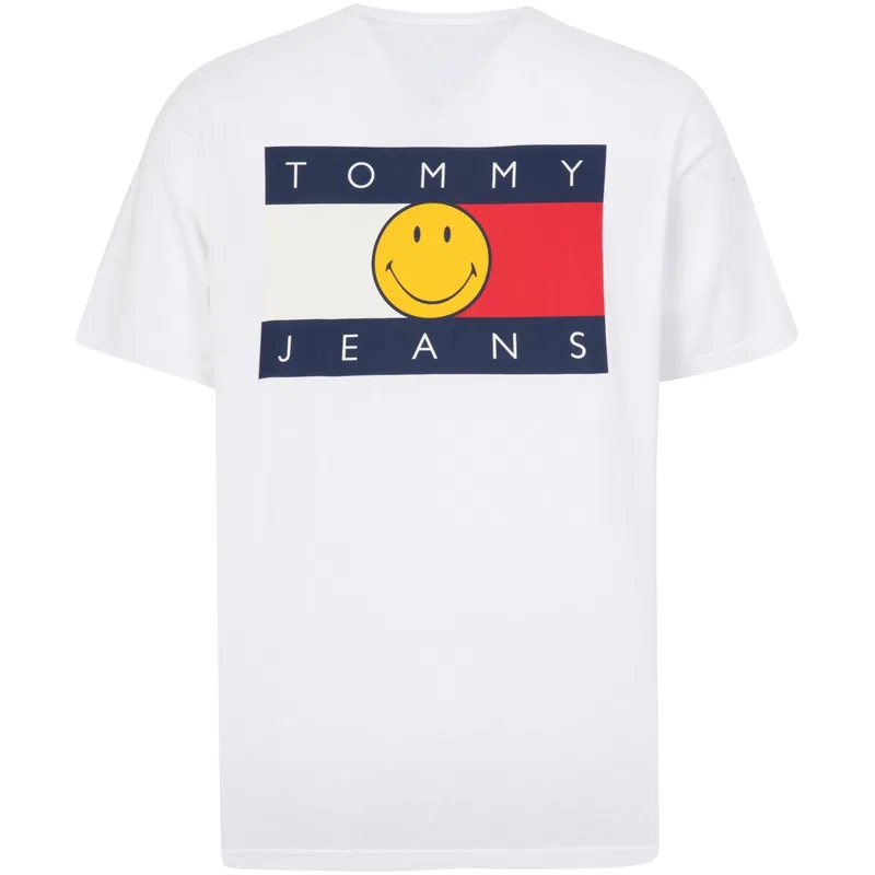 Футболка Tommy Hilfiger с принтом X SMILEY белая — фото 3