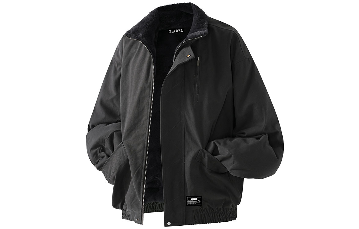 

Пуховик Unisex Lapel Thickened ZIAREL, темно-серый[removable logo]