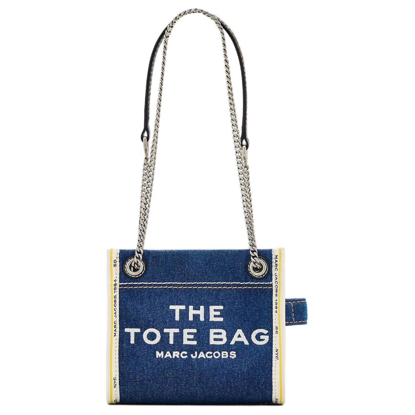 

MARC JACOBS Джинсовая сумка-тоут через плечо с цепным ремнём