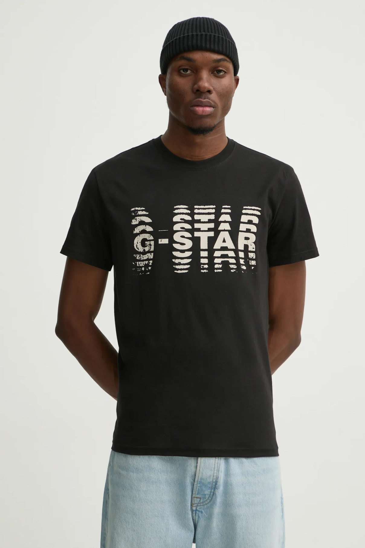 

Хлопковая футболка G-Star Raw, черный