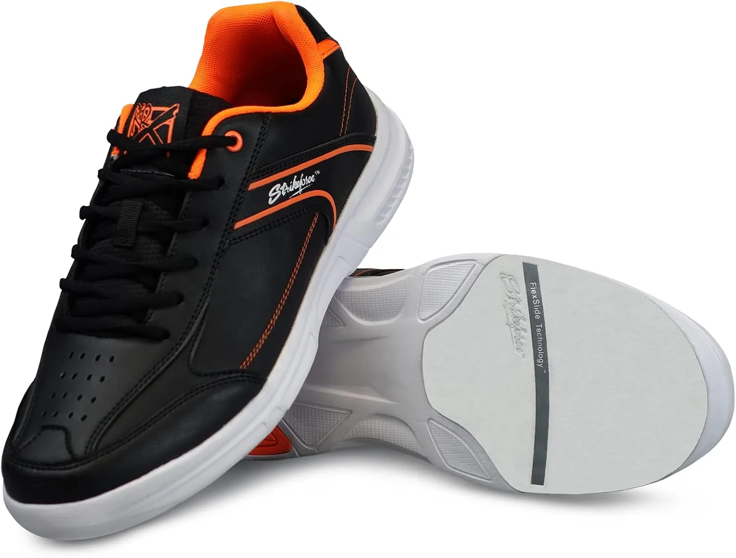 Боулинговые ботинки KR Strikeforce TPC Hype White/Black/Sky, для рук стандартного размера, унисекс, черный/оранжевый — фото 2