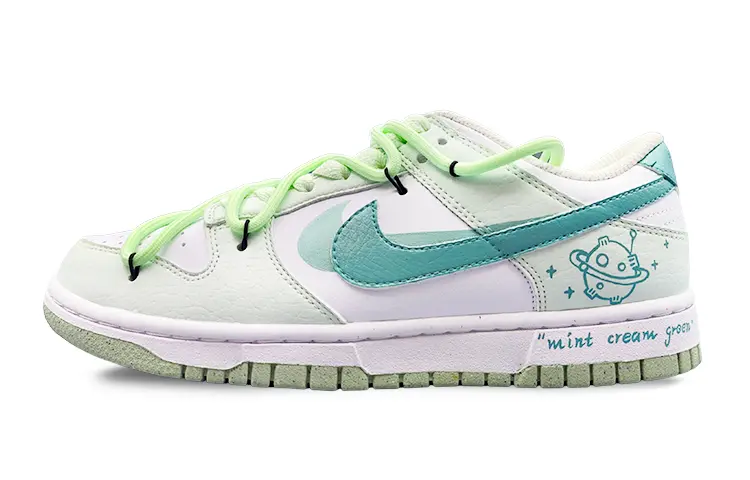 

Кроссовки Nike Dunk Skateboard Shoes Women's Low-Top Blue Green