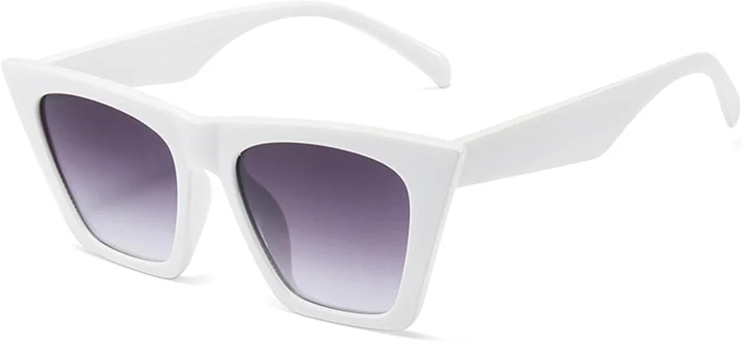 

Солнцезащитные очки с защитой от УФ-излучения UV400 | Кошачий глаз, женские, коричневые | Для женщин и мужчин, для занятий спортом на открытом воздухе и вождения DSVIGF, C8 White-gray