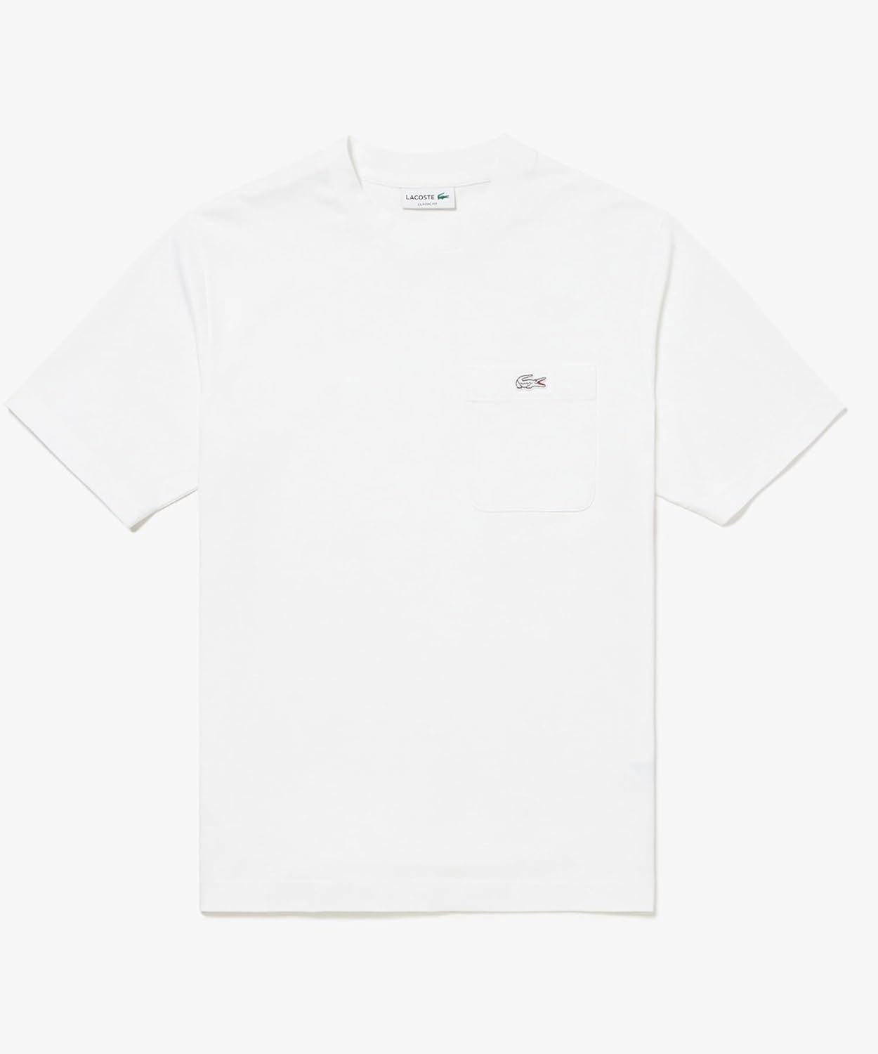 Футболка LACOSTE Мужская футболка с коротким рукавом и изображением часов в контуре, белый — фото 4