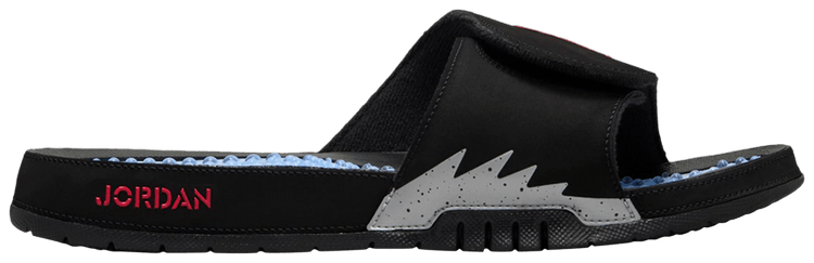 

Шлепанцы Air Jordan Jordan Hydro 5 Slide 'Black Metallic', черный