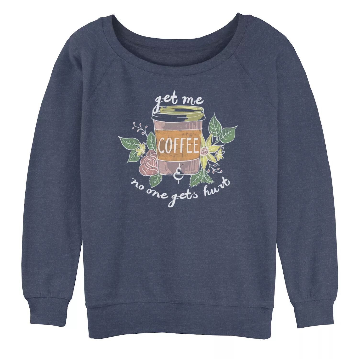 

Толстовка оверсайз с графическим рисунком для подростков Get Me Coffee No One Gets Hurt Licensed Character