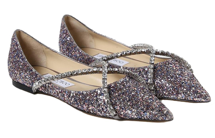 Туфли-балетки Genevi от Jimmy Choo, светло-фиолетовые — фото 3