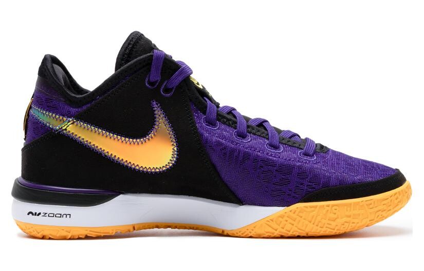 Мужские баскетбольные кроссовки Nike LeBron NXXT Gen, Судно-фиолетовый/Светлый чертополох Хизер/Университетское золото/Черный — фото 2
