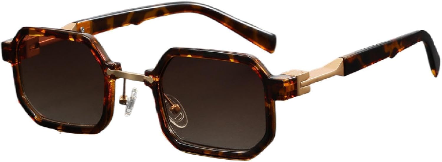 

Солнцезащитные очки с защитой от УФ-излучения UV400 | Женская маленькая декоративная оправа | Линзы конфетных цветов для занятий спортом на открытом воздухе и вождения DSVIGF, Leopard