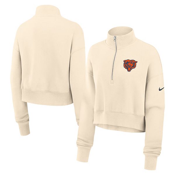 

Женский кремовый свитшот chicago bears legacy phoenix fleece cropped half-zip Nike, Бежевый, Женский кремовый свитшот chicago bears legacy phoenix fleece cropped half-zip Nike