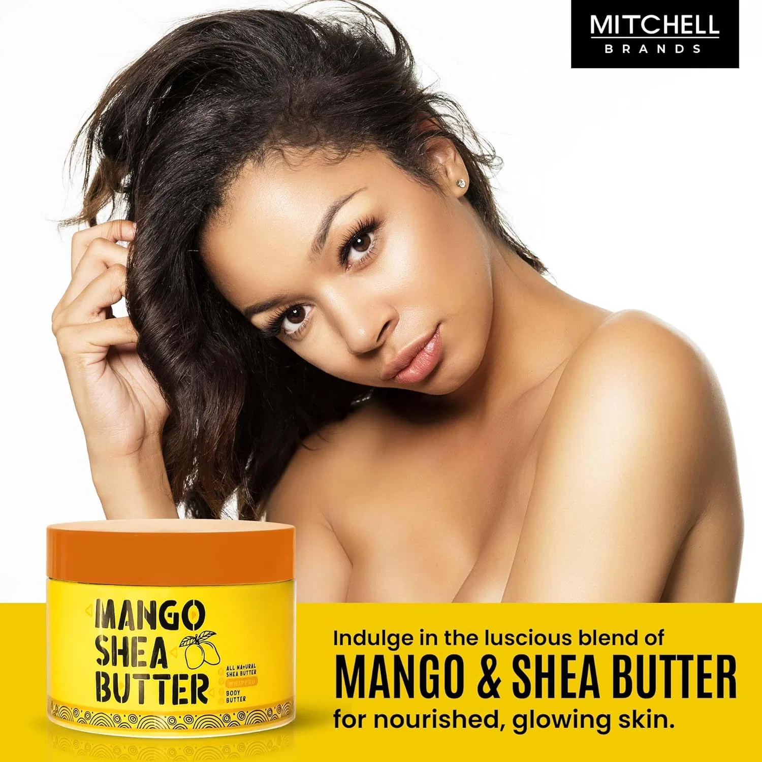 Взбитое масло для тела Mango Whipped Shea Body Butter 300 г Mitchell Brands — фото 3