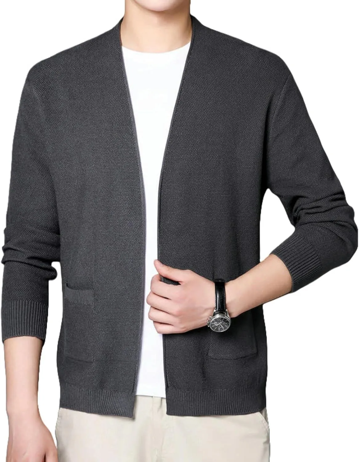 

Мужской кардиган в корейском стиле Slim Fit MUFURONG