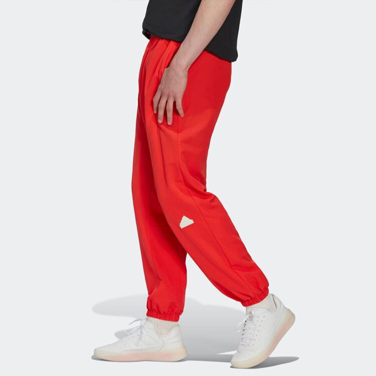 Трикотажные спортивные штаны мужские красные Adidas, красный — фото 4