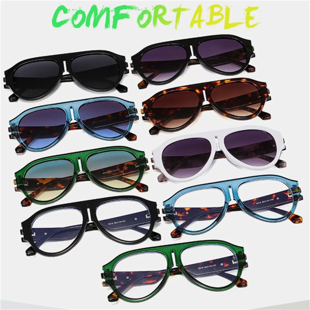 

Женские солнцезащитные очки в винтажном стиле с крупной оправой, мужские солнцезащитные очки с защитой от УФ-излучения UV400, очки большого размера LANGSER, White