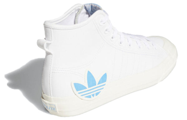 Кроссовки оригиналы nizza hi rf Adidas, белый — фото 4