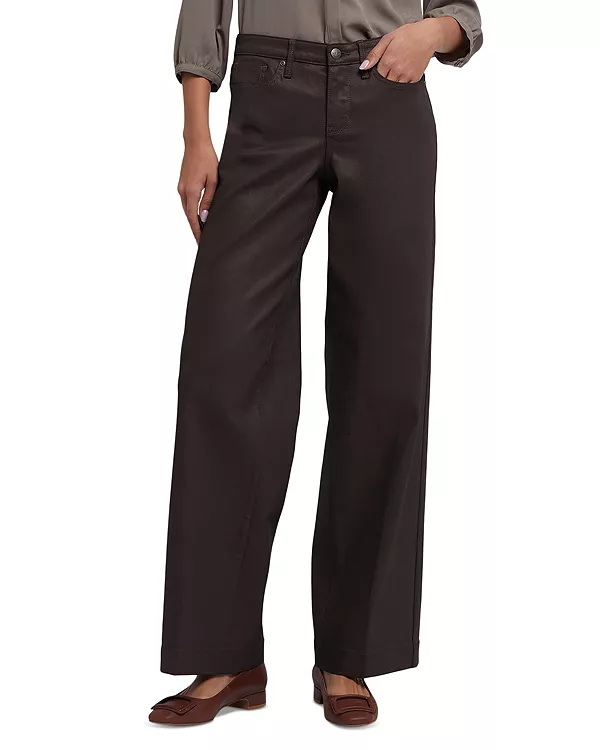 

Джинсы Teresa с широкими штанинами и покрытием Nydj, коричневый