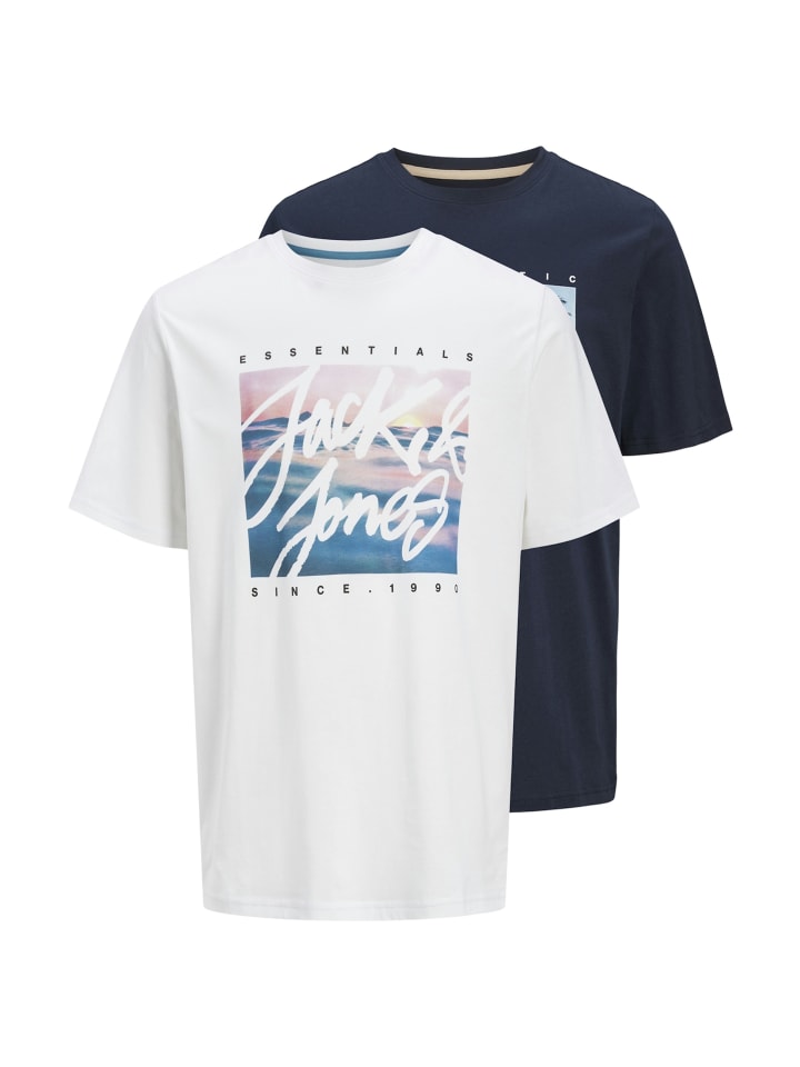 

Футболка Jack & Jones T-Shirt 'Colton' 2er Pack, синий