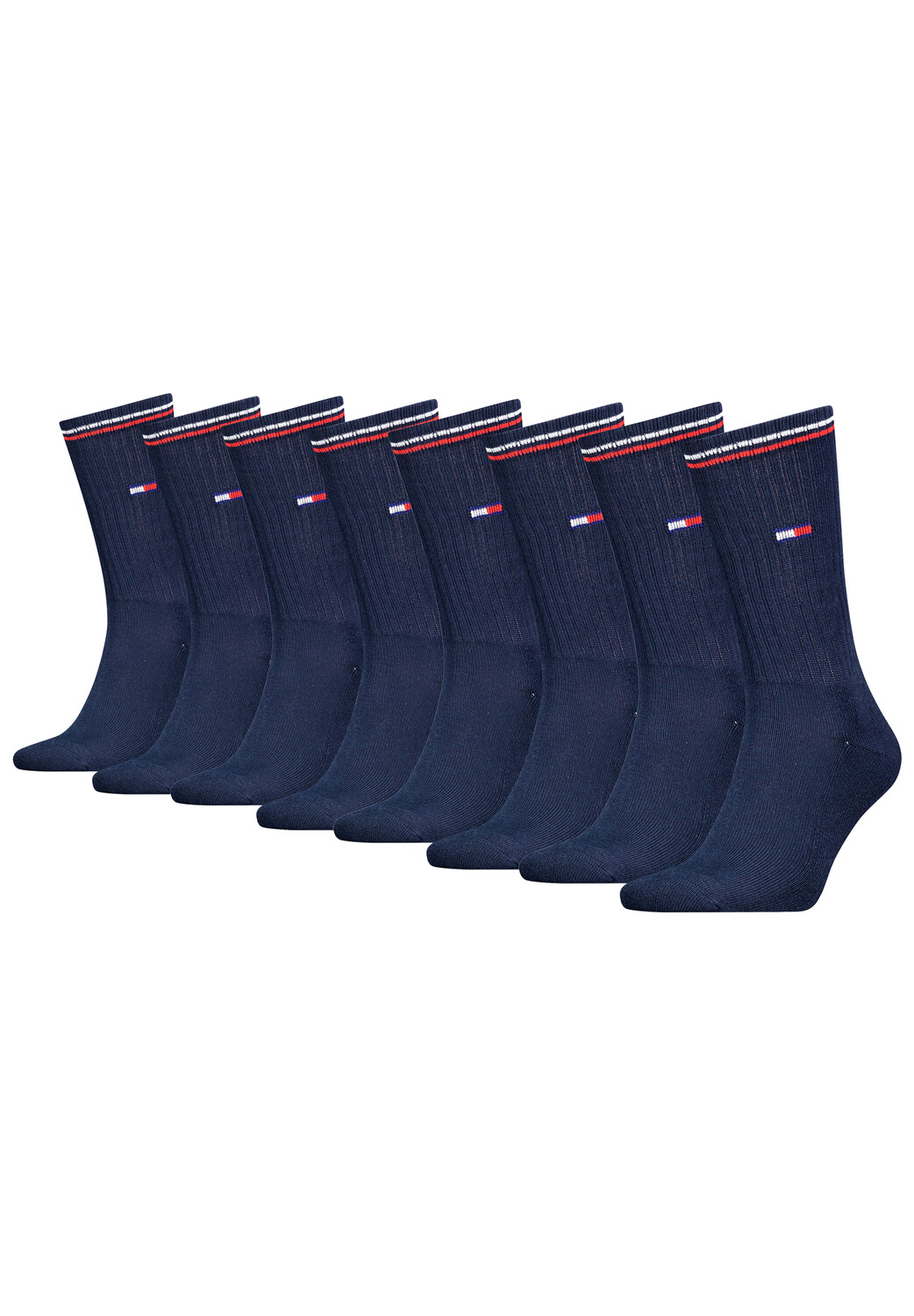 

Носки Tommy Hilfiger TH UNI TJ SOCK 8P ICONIC, цвет Dark Navy