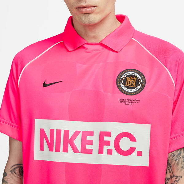 Футболка dri fit fc футболка с коротким рукавом Nike, розовый — фото 3