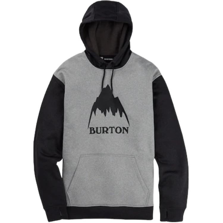 

Толстовки мужские с капюшоном, средней плотности ткани, другие Burton, серый heather