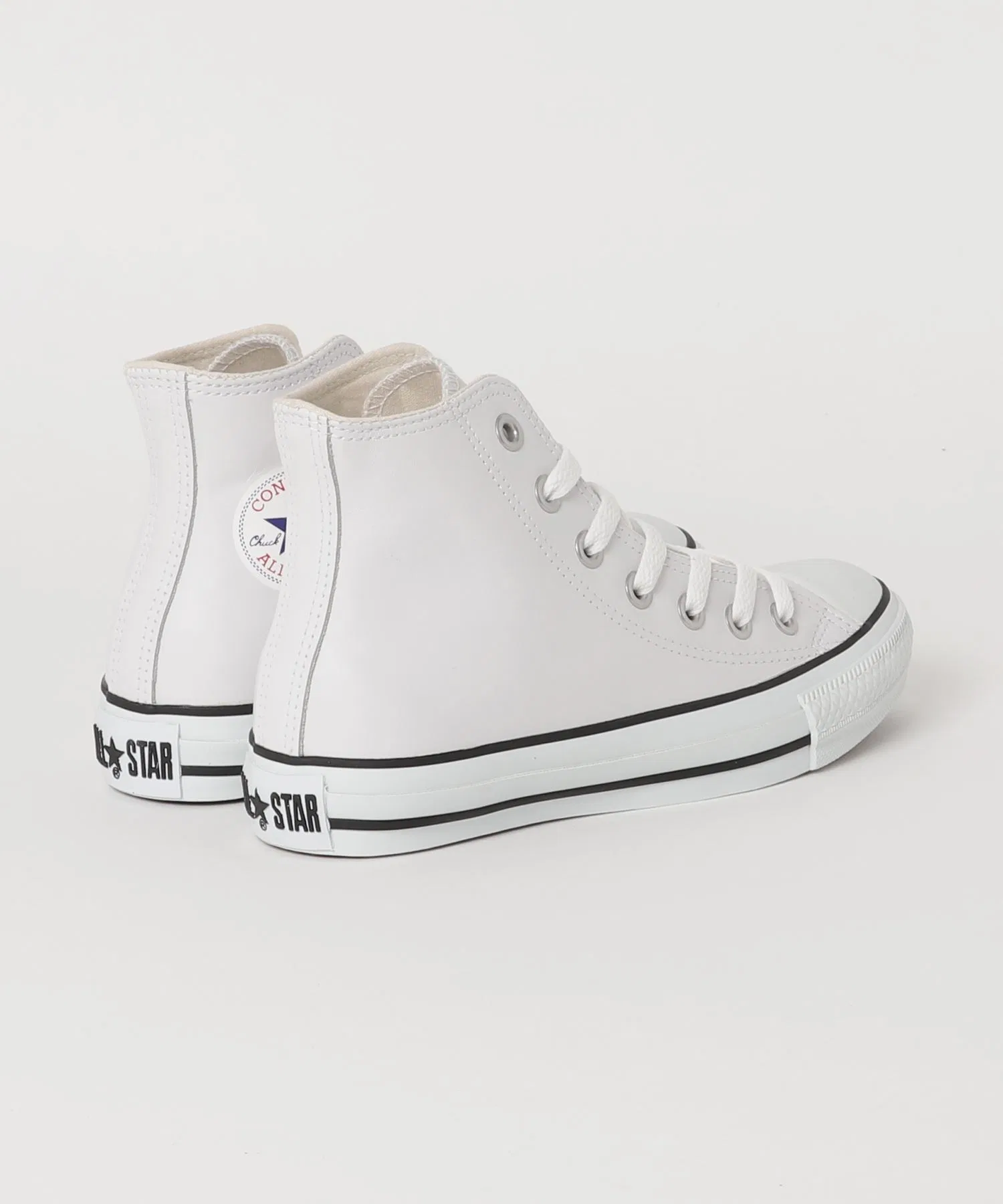 Унисекс кожаные высокие кеды CONVERSE LEA ALLSTAR HI белые — фото 3