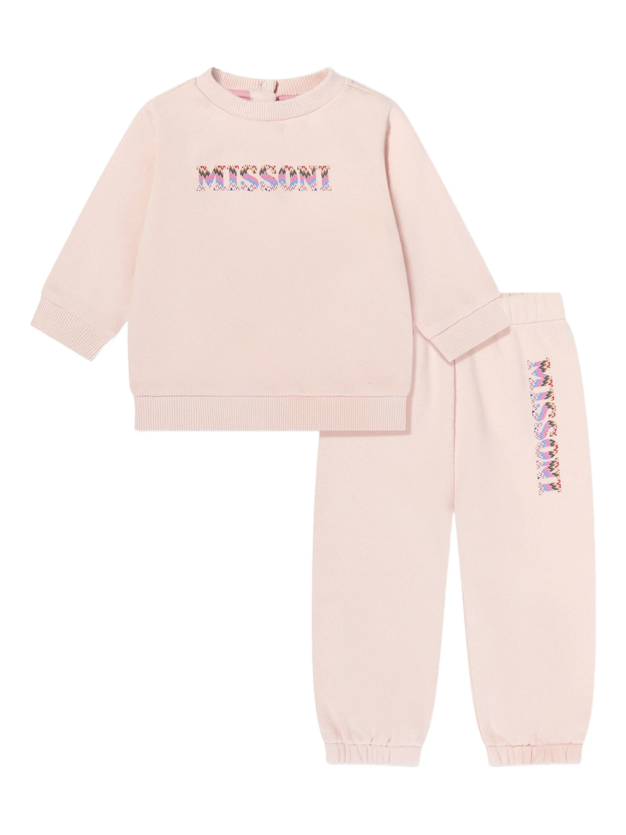 

Спортивный костюм с логотипом Missoni Kids, розовый