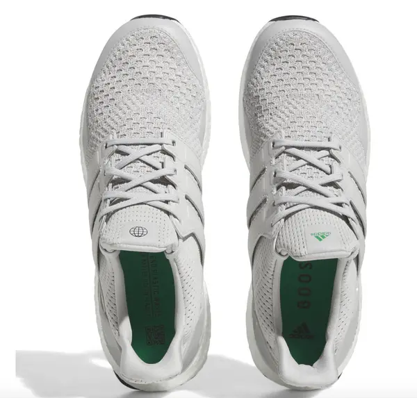 Кроссовки Adidas UltraBoost 1.0 Spikeless Golf Shoes 'Grey Court Green', серый — фото 4