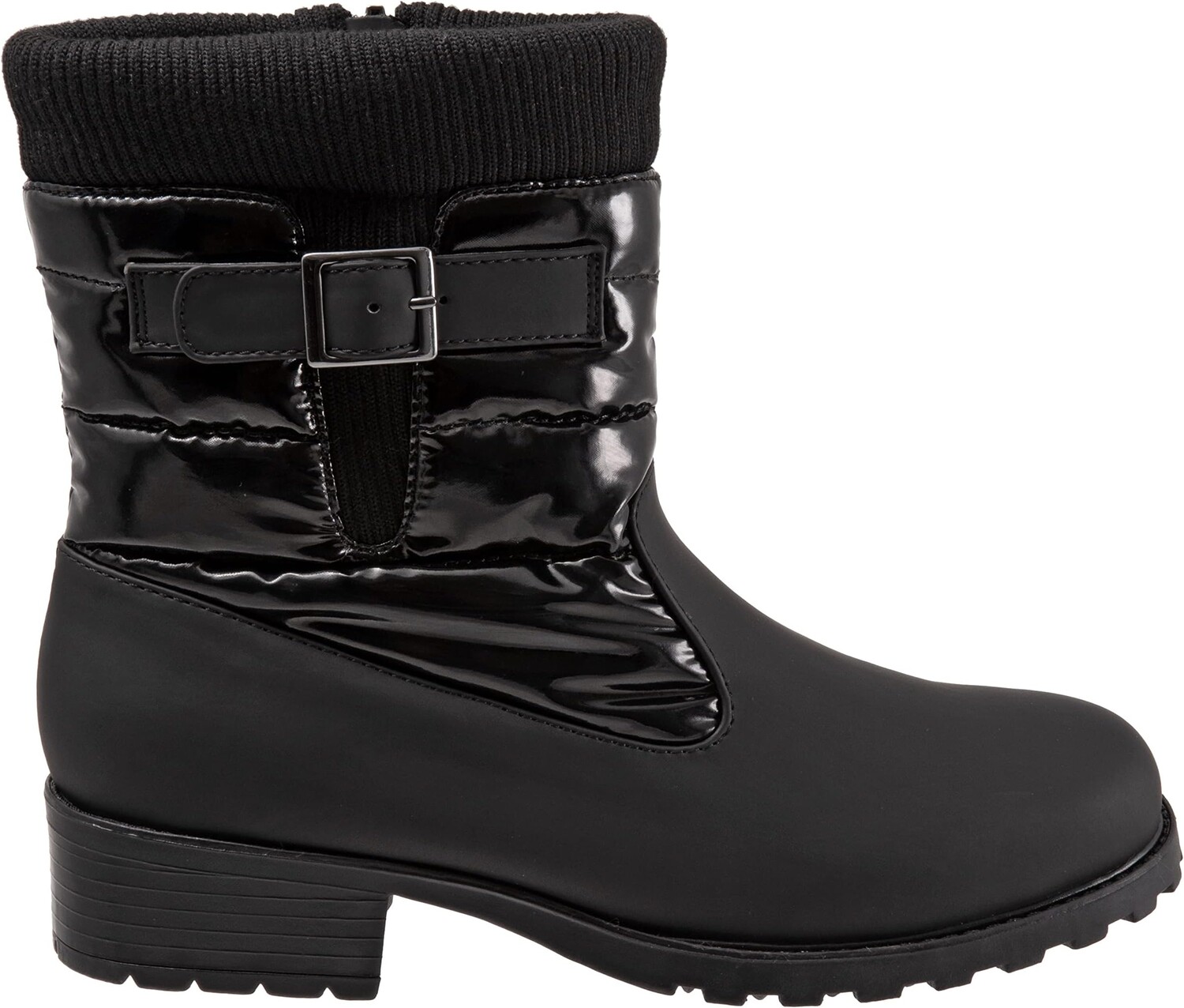 Зимние ботинки Berry Mid Trotters, цвет Black/Patent Veg Calf Leather