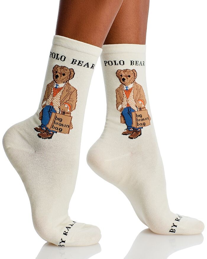 

Носки Polo Ralph Lauren Polo Bear Crew, слоновая кость/кремовый