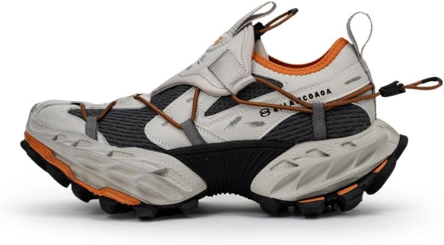 

Стильные кроссовки для мужчин из плотной сетки и синтетических материалов, увеличивающие высоту на 5 см, в стиле уличной моды, с системой шнуровки на фиксаторе Ctkvbmeoi, серый