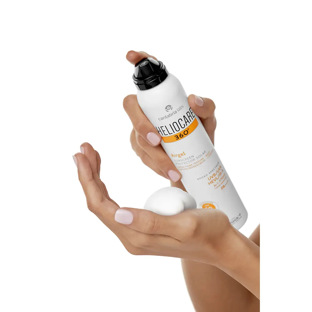Солнцезащитный крем Heliocare 360° Protector Solar Espuma Refrescante Corporal Spf50 Cantabria Labs, 200 мл — фото 3