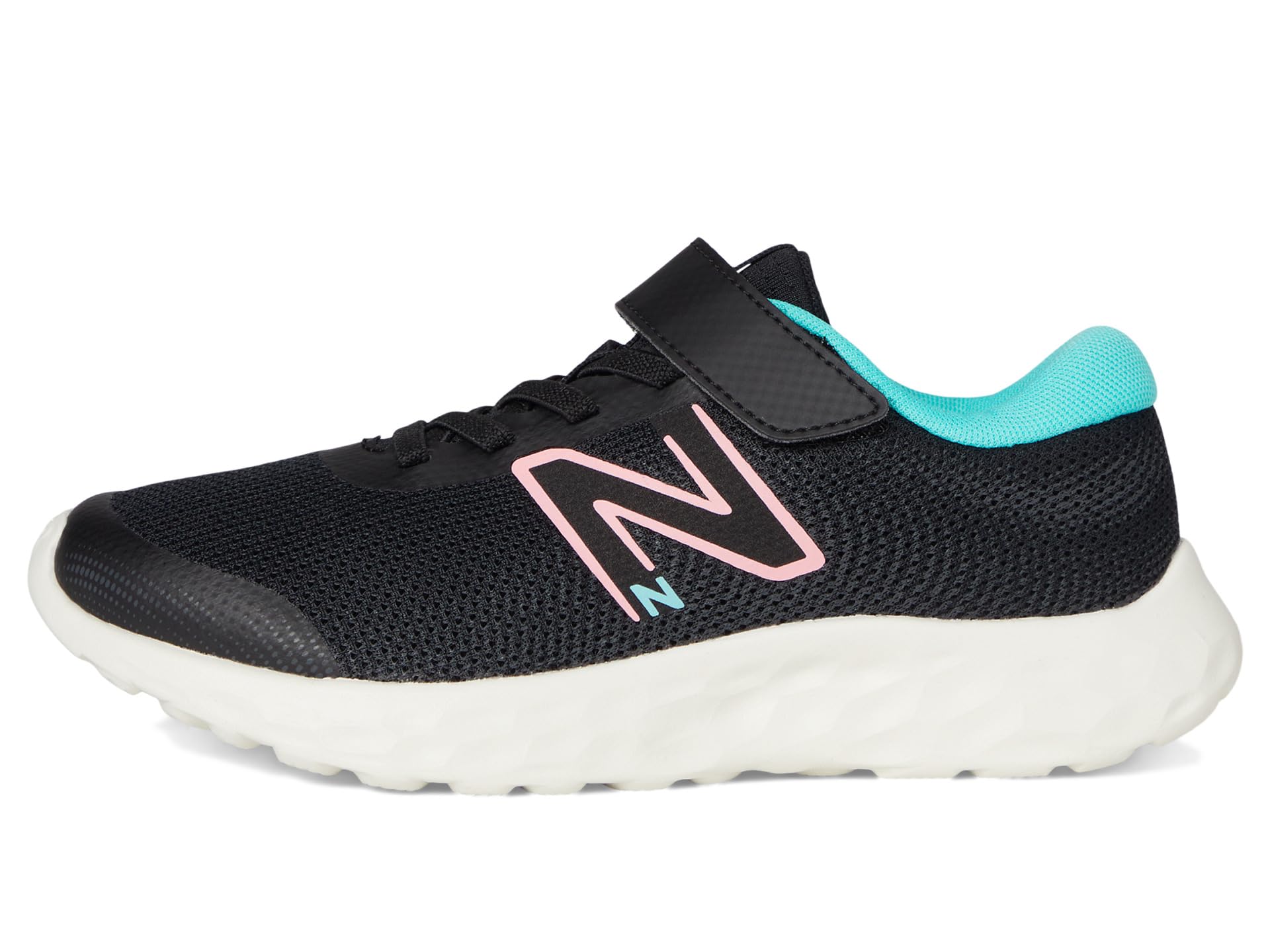 Кроссовки New Balance Kids 520V8 Bungee Lace, Black/Ultra Pink — фото 4