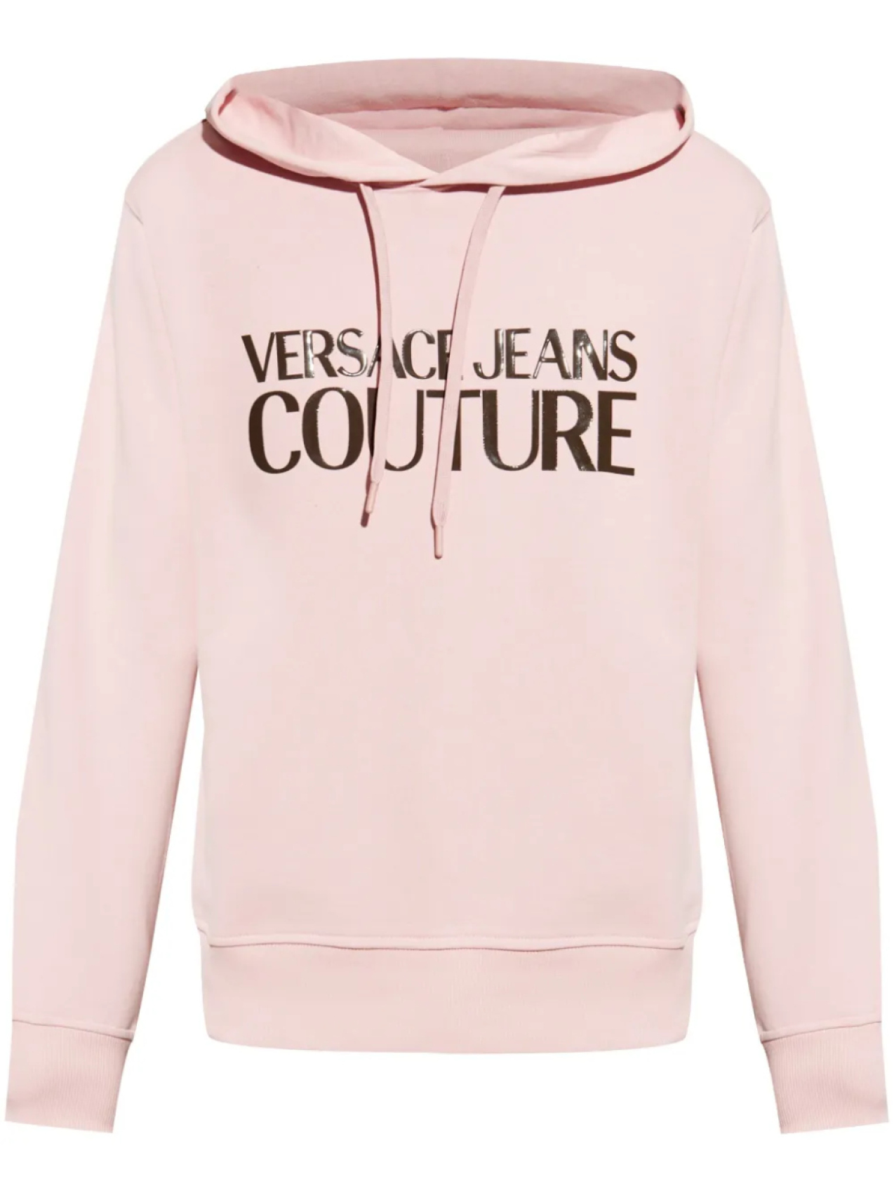 

Худи из хлопка Versace Jeans Couture, розовый