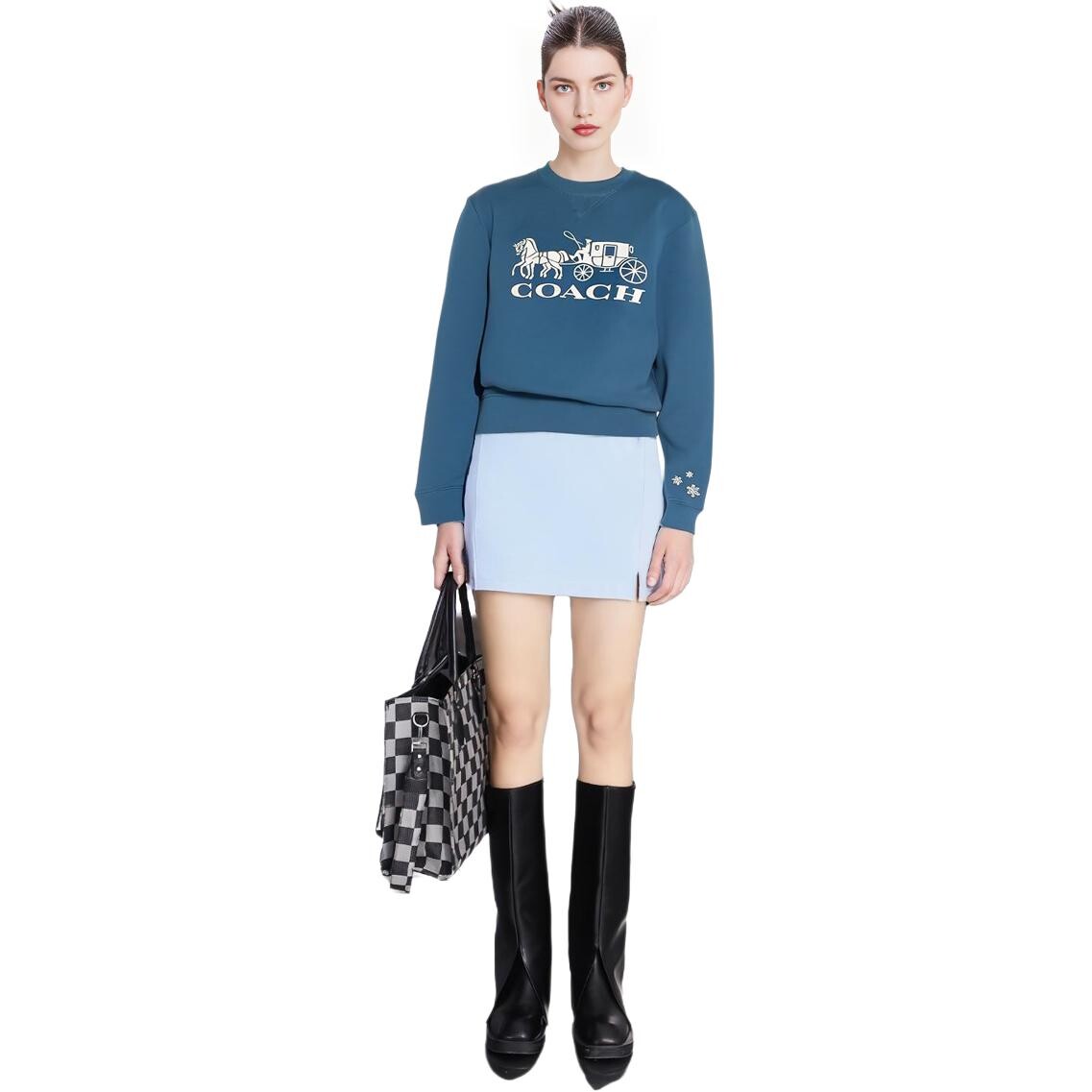 

COACH Женская толстовка, цвет Blue