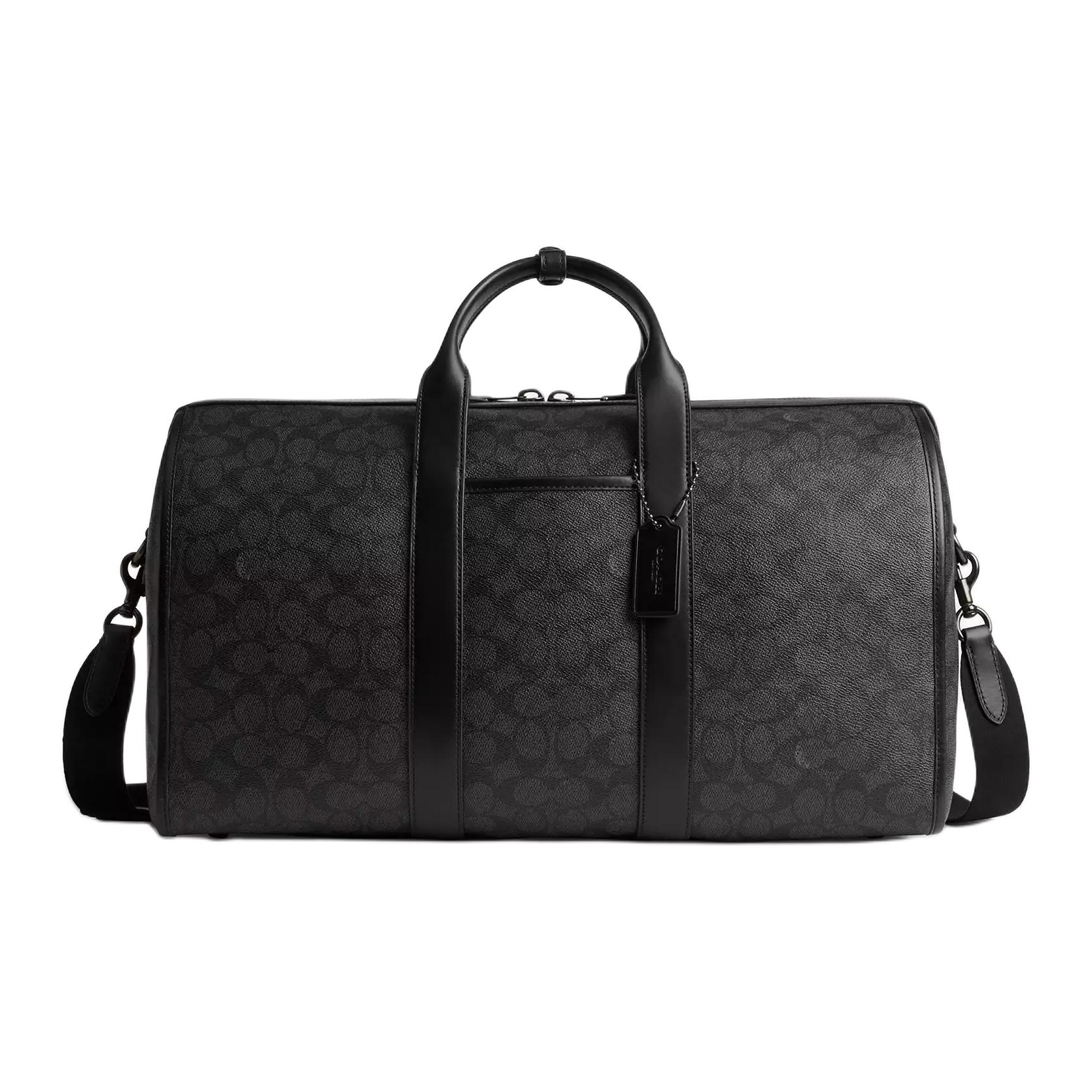 

COACH Городская сумка через плечо из прорезиненной ткани мужская графитовая